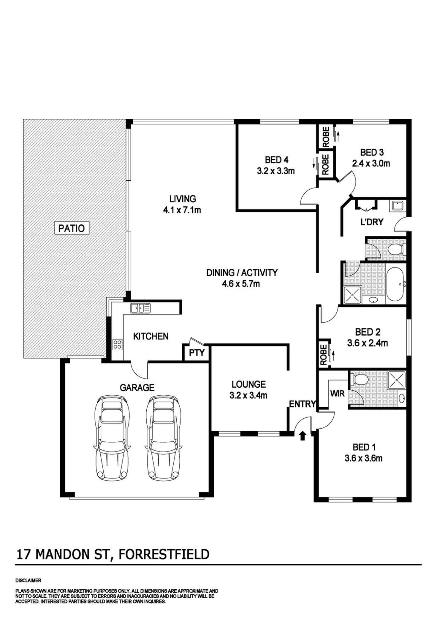 Floorplan of Homely house listing, 17 Mandon Street, Forrestfield WA 6058