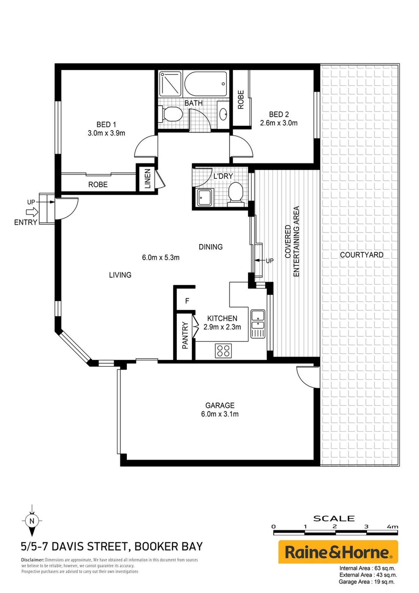 Floorplan of Homely villa listing, 5/5-7 Davis Street, Booker Bay NSW 2257