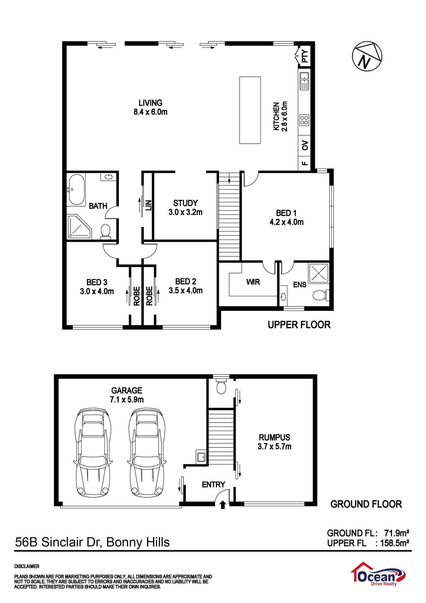 Floorplan of Homely house listing, 56B Sinclair Drive, Bonny Hills NSW 2445