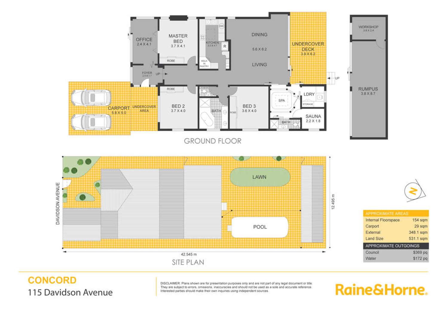 Floorplan of Homely house listing, 115 Davidson Avenue, Concord NSW 2137