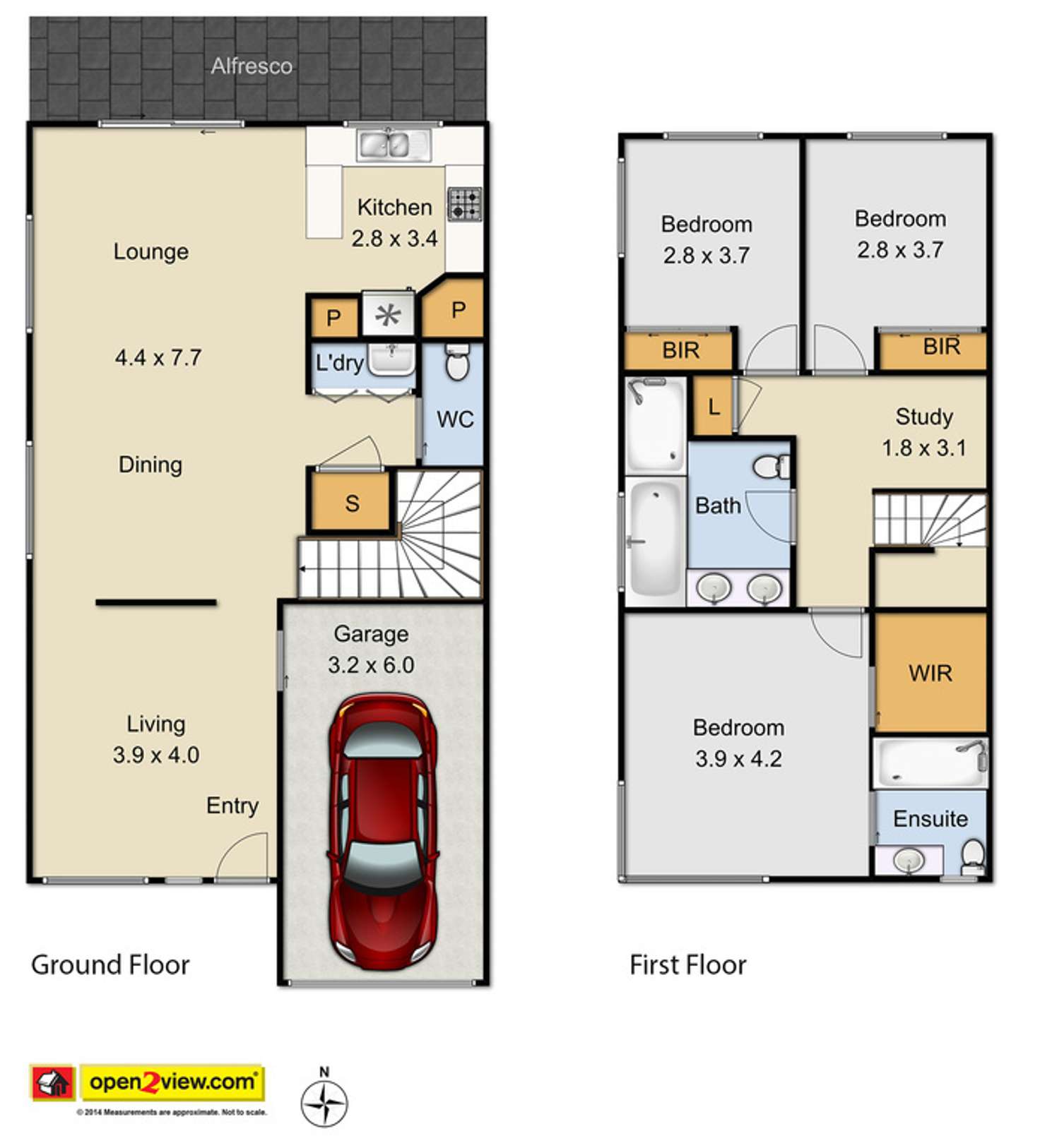 Floorplan of Homely semiDetached listing, 2/30 Valma Place, Colyton NSW 2760