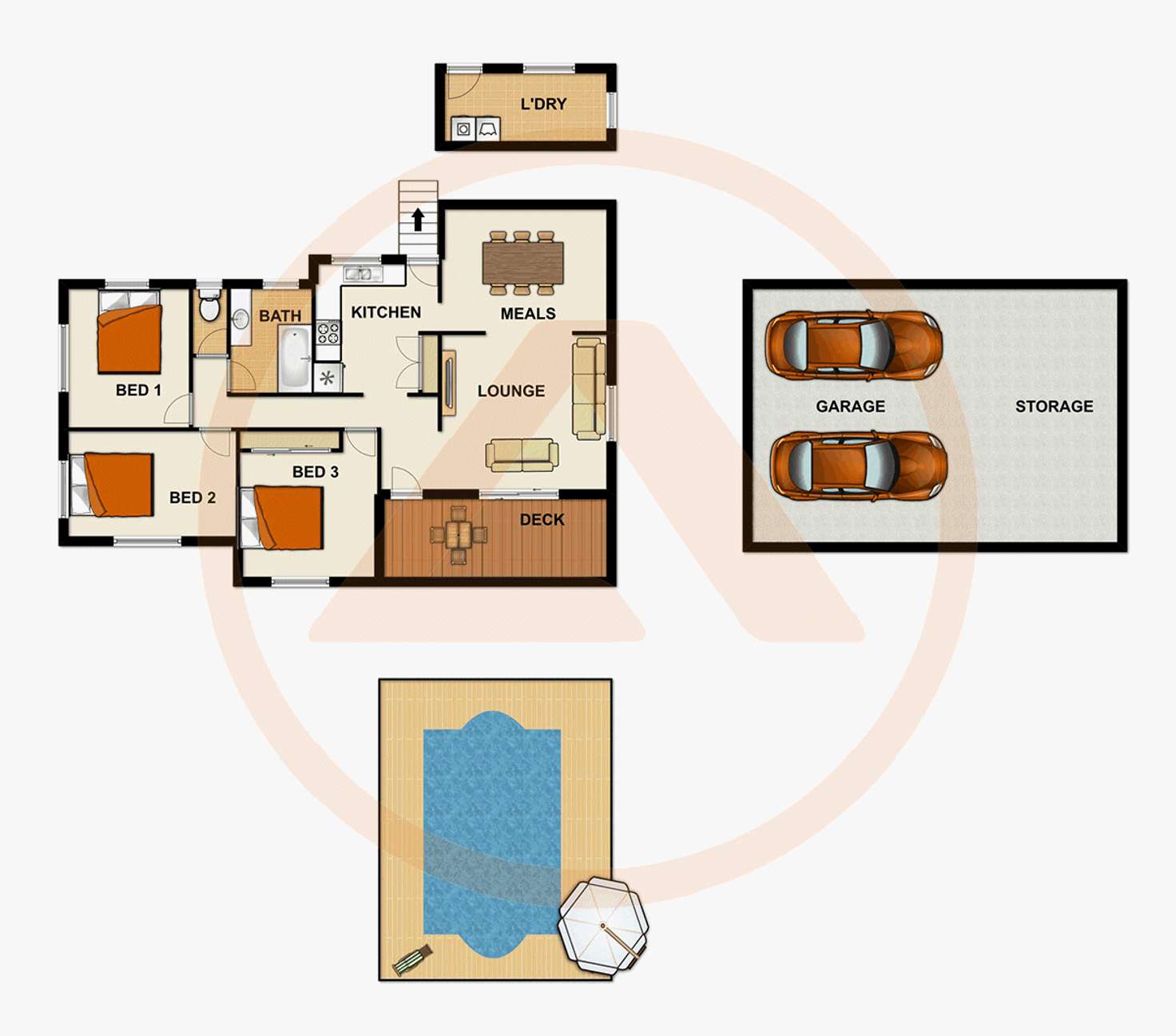 Floorplan of Homely house listing, 119-121 Malabar Road, Veresdale QLD 4285
