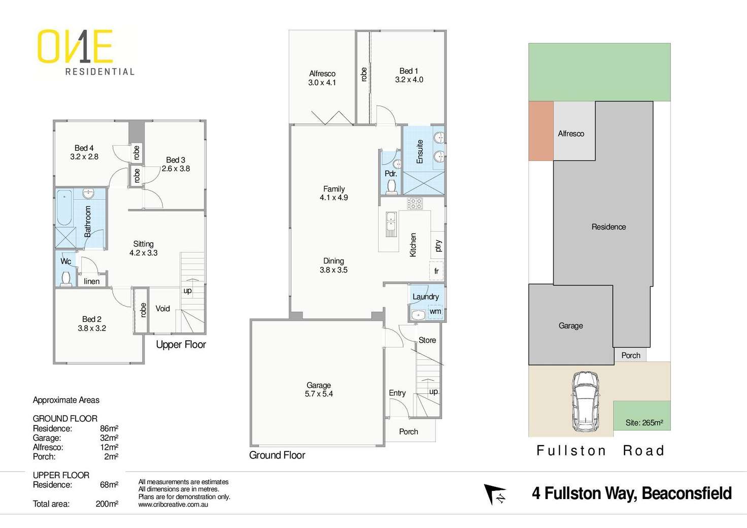 Floorplan of Homely house listing, 4 Fullston Way, Beaconsfield WA 6162
