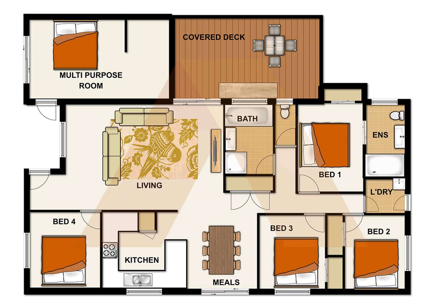 Floorplan of Homely house listing, 24 Jade Garden Drive, Boronia Heights QLD 4124