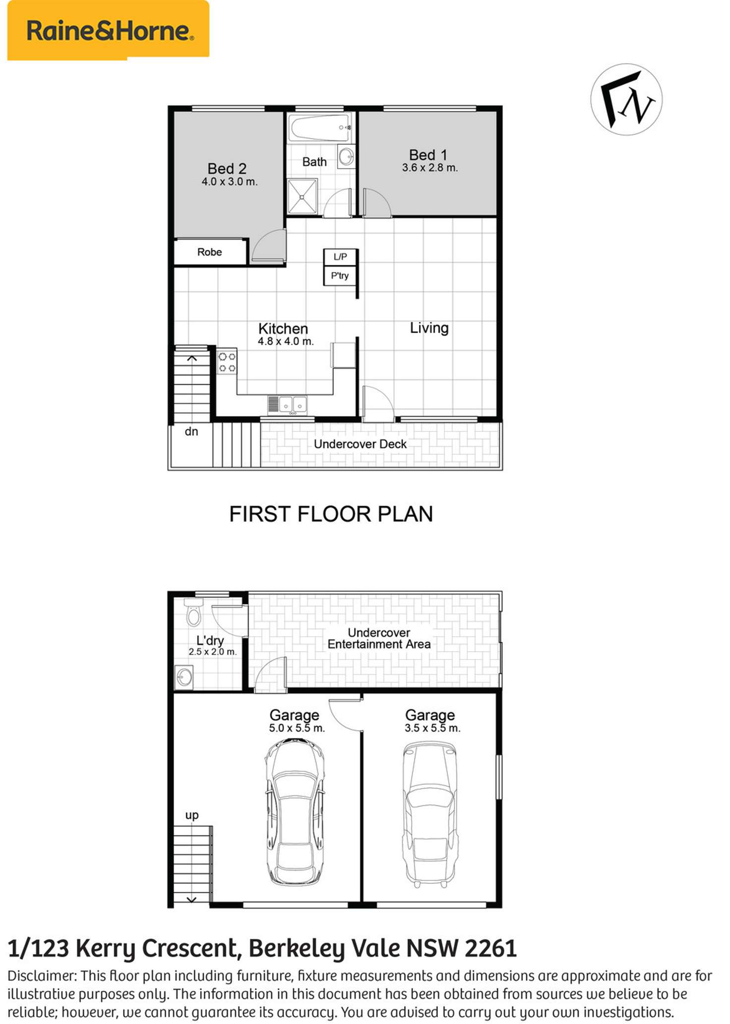 Floorplan of Homely house listing, 2/123 Kerry Crescent, Berkeley Vale NSW 2261