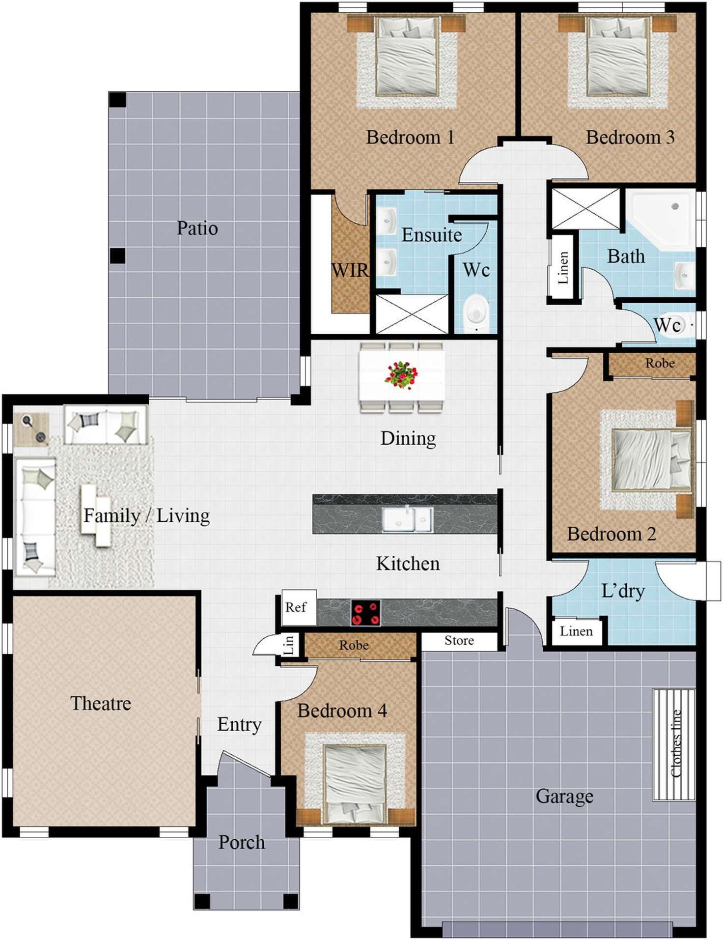 Floorplan of Homely house listing, 35 Beach Oak Drive, Mount Low QLD 4818