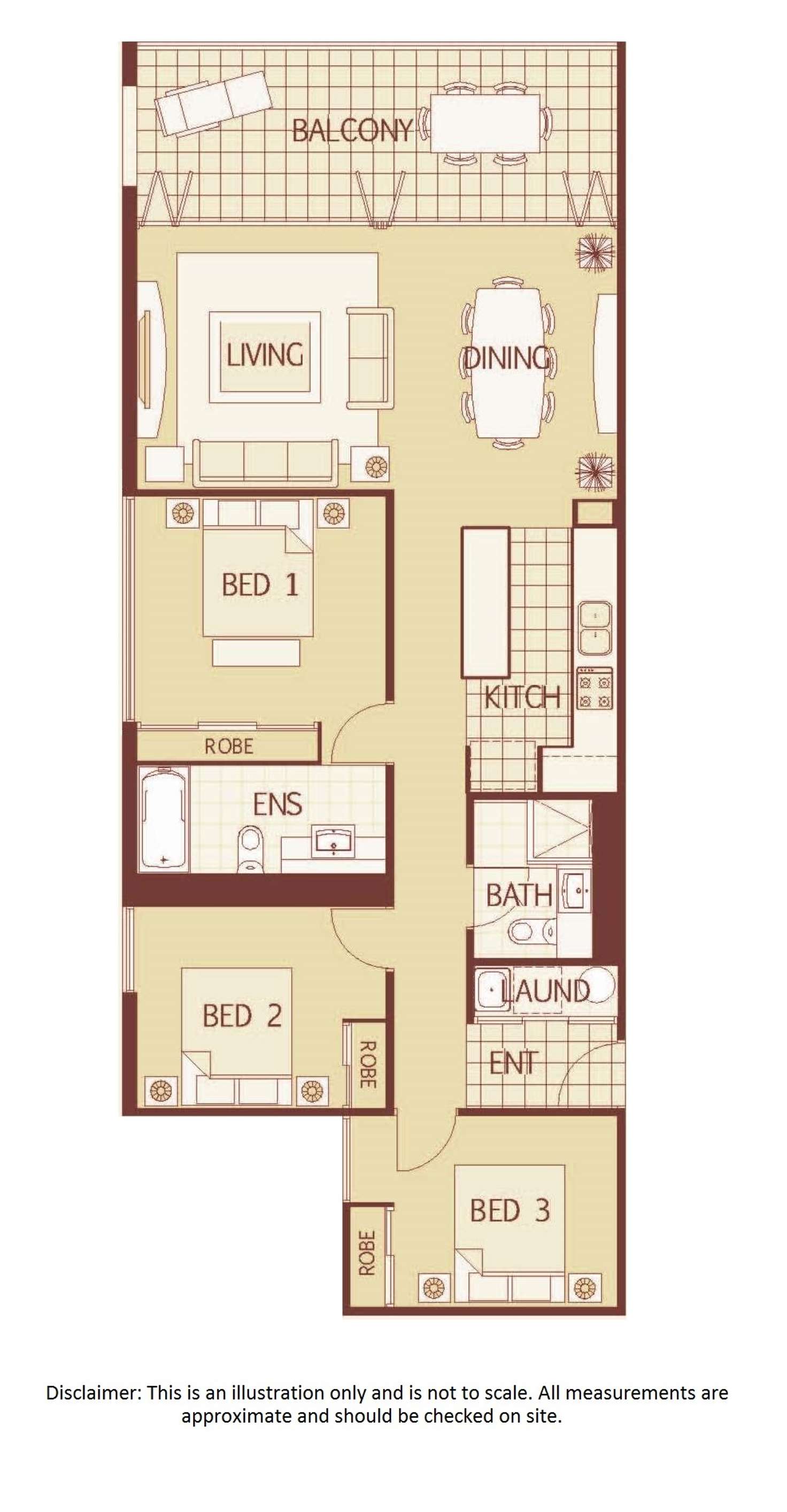 Floorplan of Homely apartment listing, 87/151 Adelaide Terrace, East Perth WA 6004
