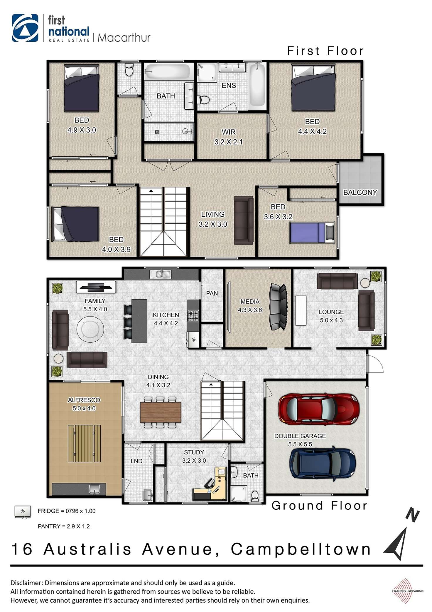 Floorplan of Homely house listing, 16 Australis Street, Campbelltown NSW 2560