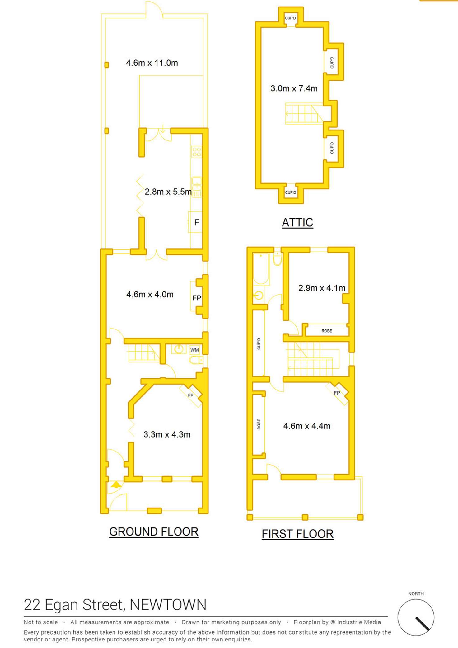 Floorplan of Homely house listing, 22 Egan Street, Newtown NSW 2042