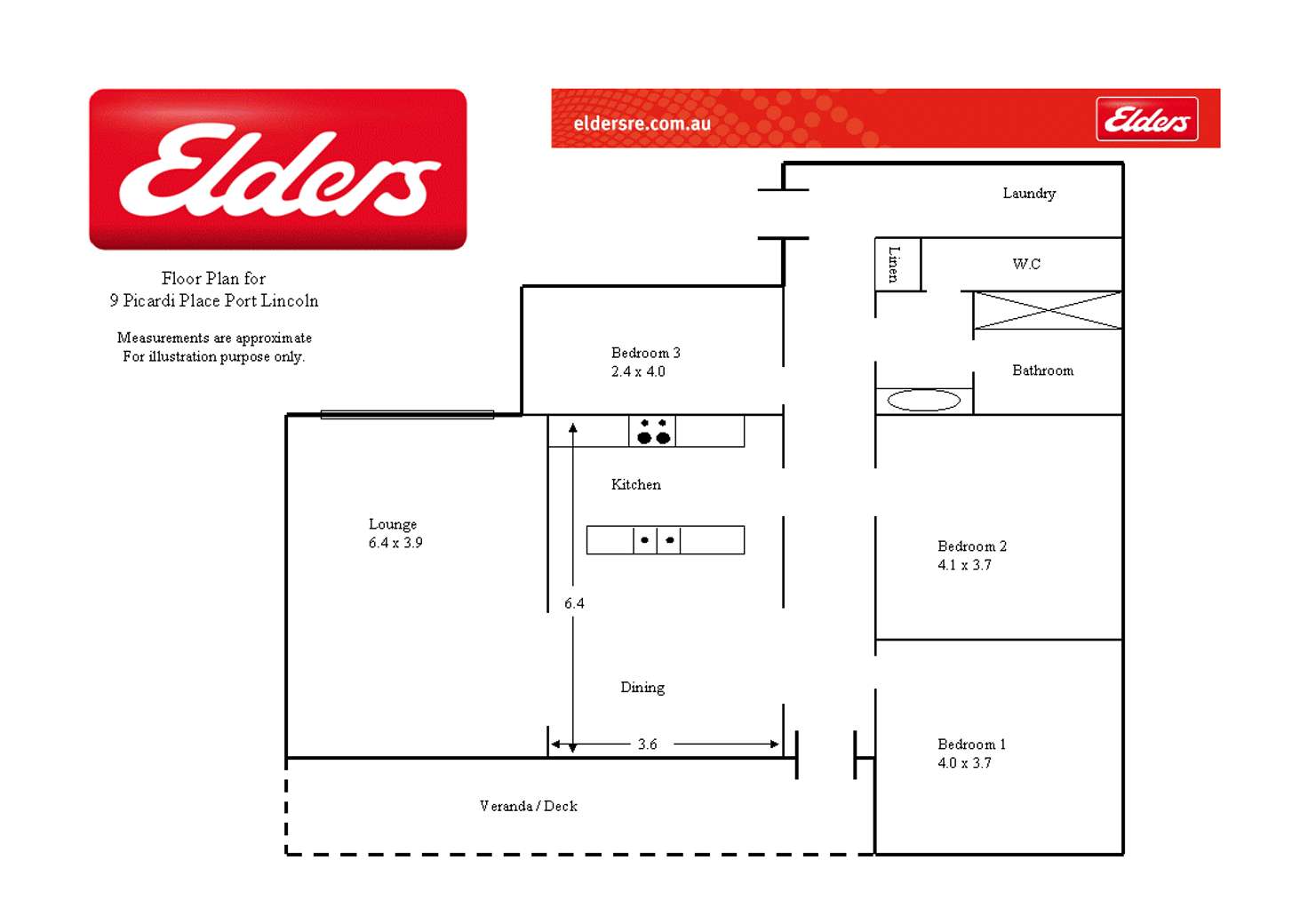 Floorplan of Homely house listing, 9 Picardy Place, Port Lincoln SA 5606