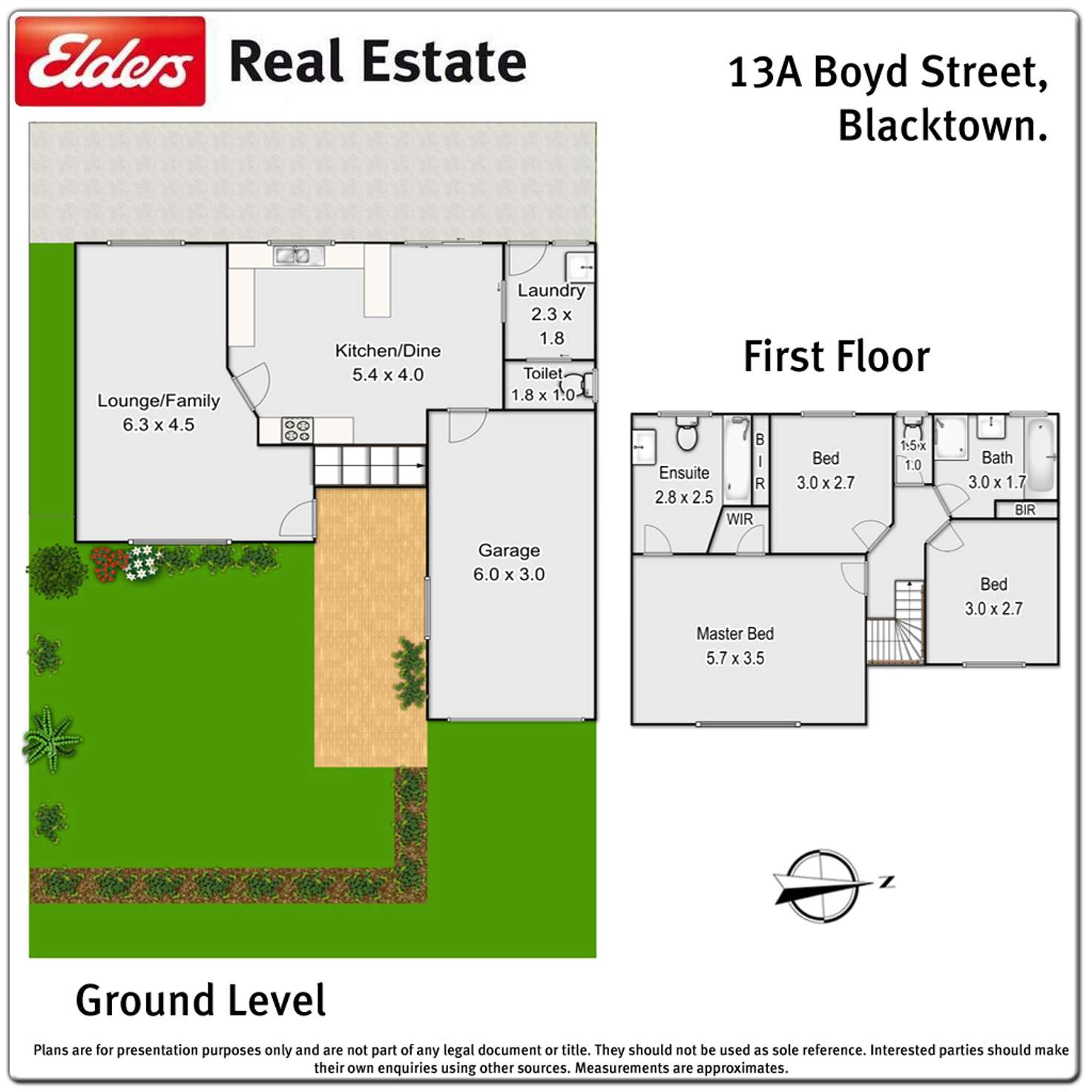 Floorplan of Homely semiDetached listing, 13A Boyd Street, Blacktown NSW 2148