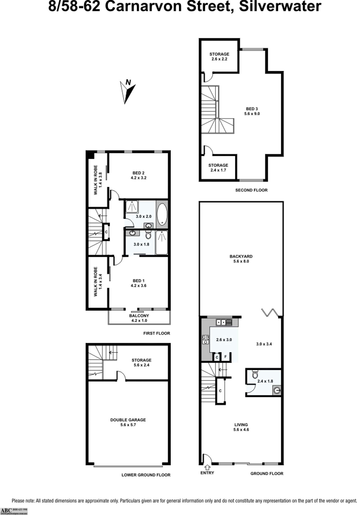 Floorplan of Homely townhouse listing, 8/56-62 Carnarvon Street, Silverwater NSW 2128