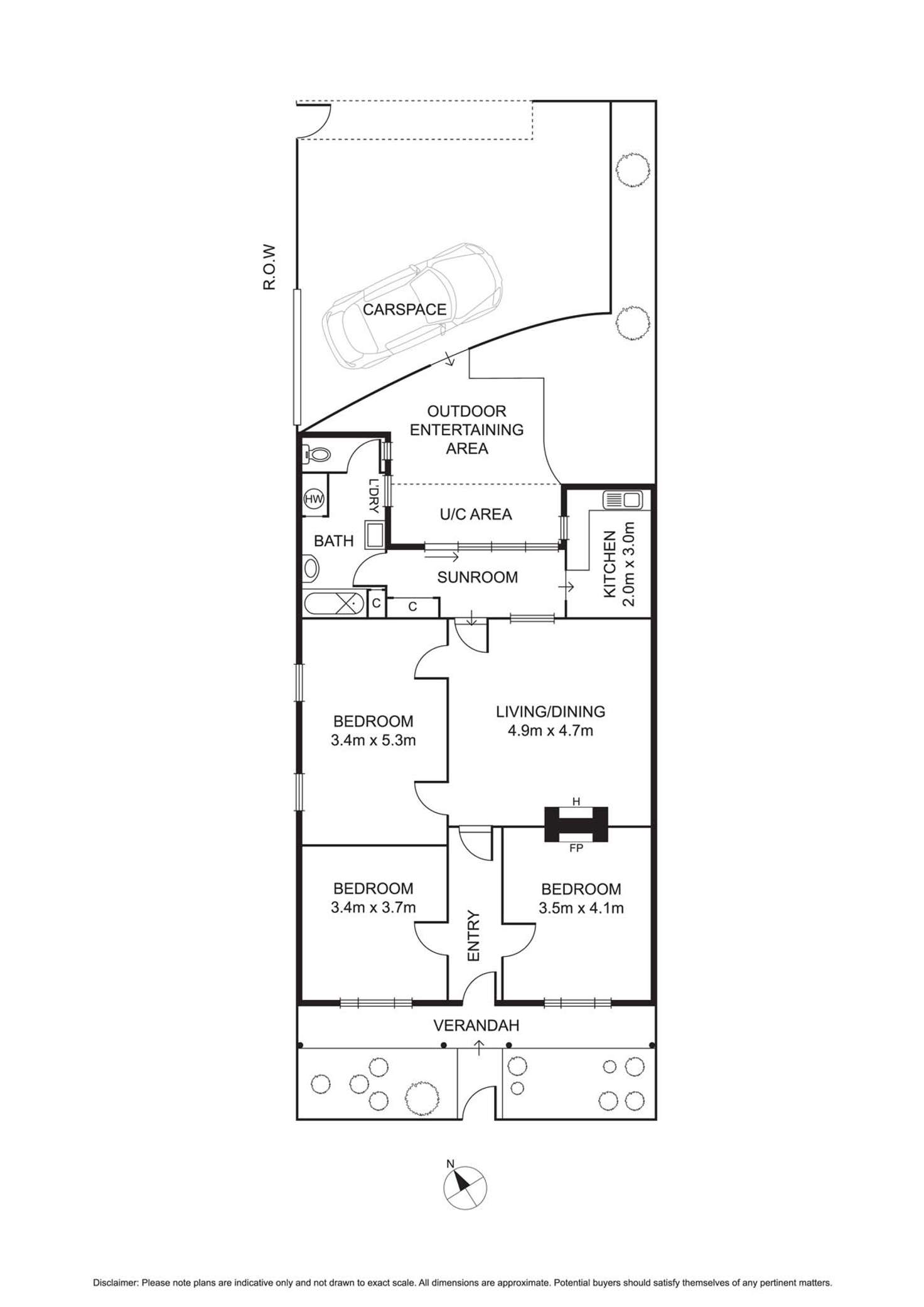 Floorplan of Homely house listing, 1 Little Graham Street, Albert Park VIC 3206
