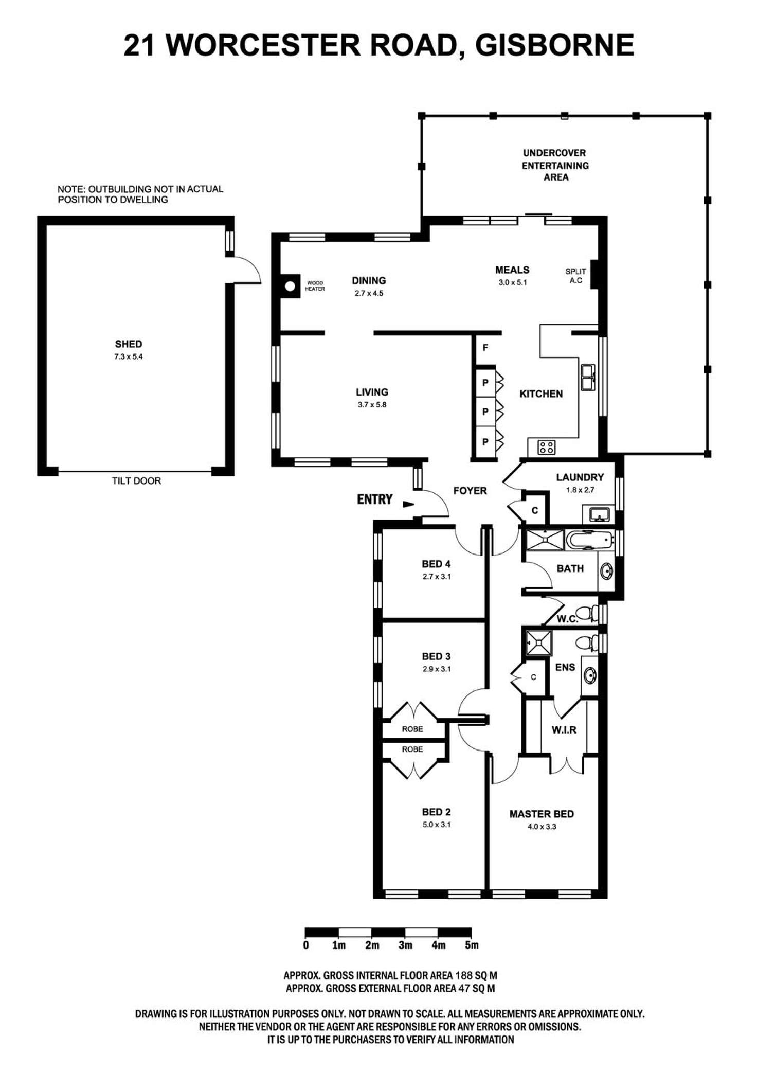 Floorplan of Homely house listing, 21 Worcester Road, Gisborne VIC 3437