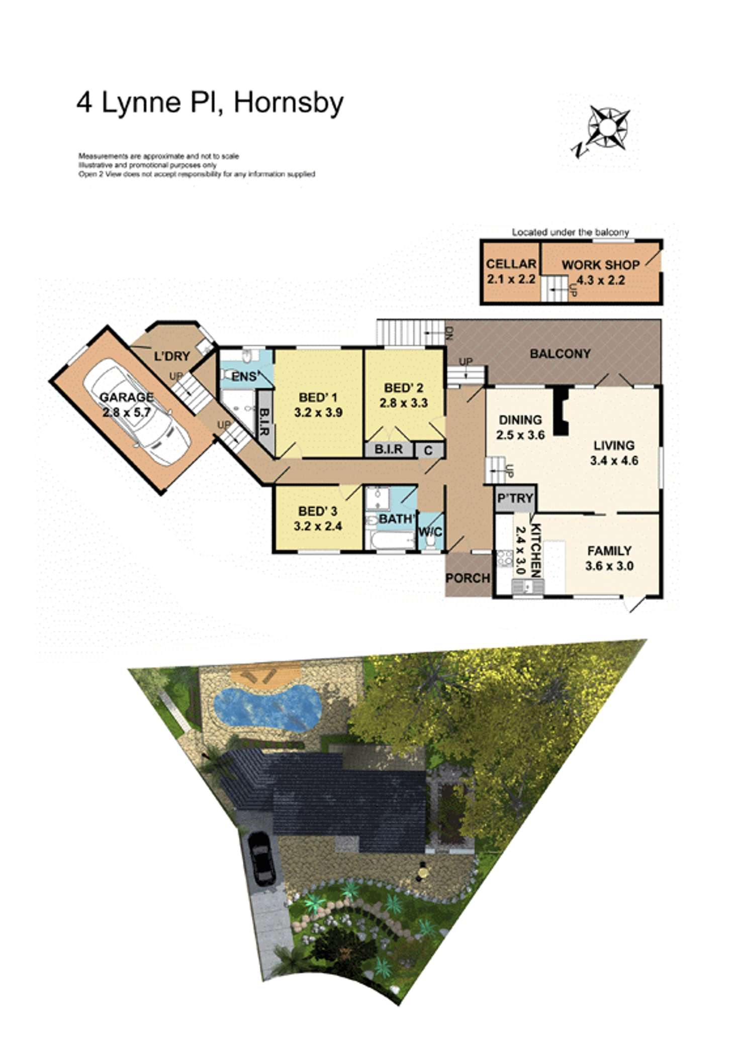 Floorplan of Homely house listing, 4 Lynne Place, Hornsby NSW 2077