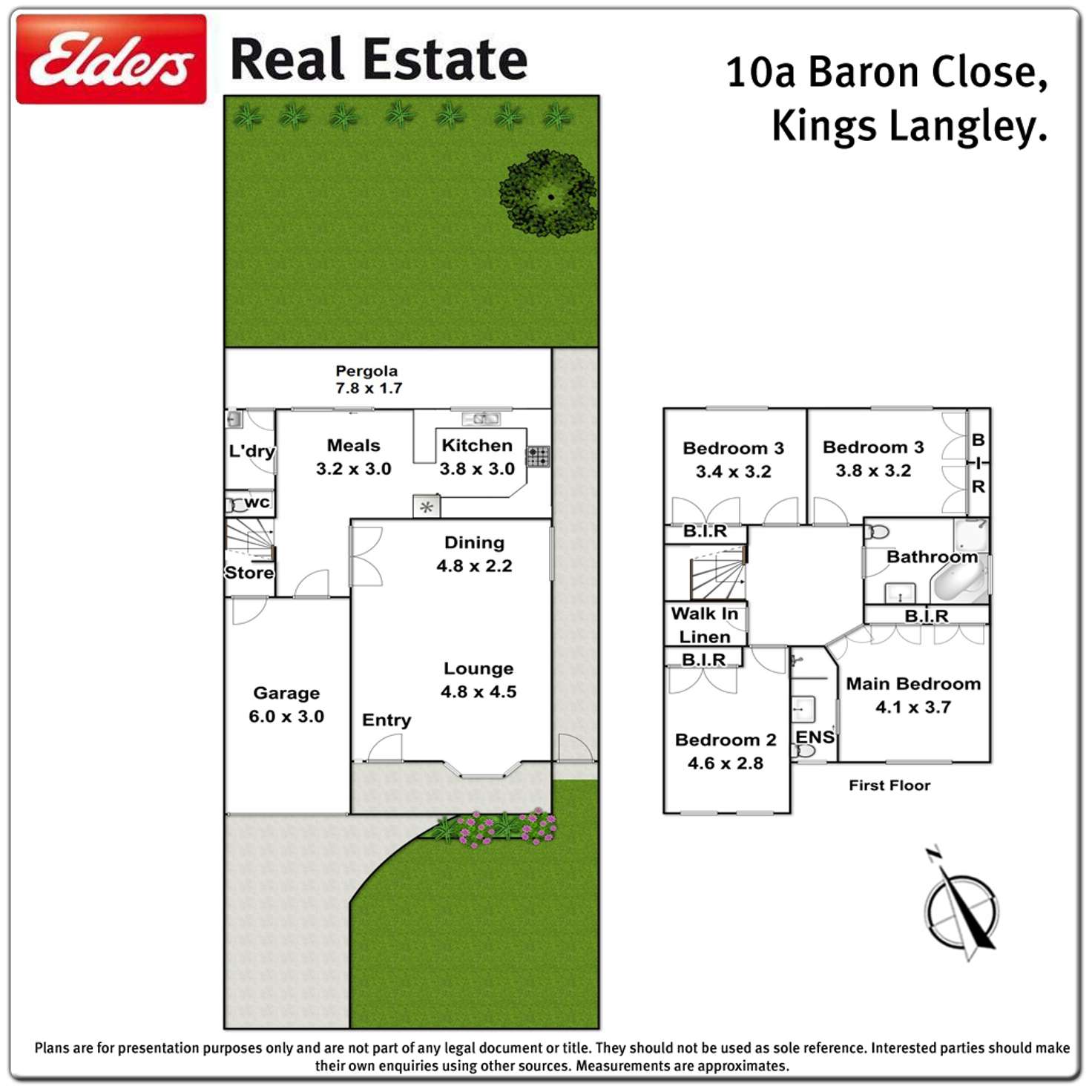 Floorplan of Homely house listing, 10a Baron Close, Kings Langley NSW 2147