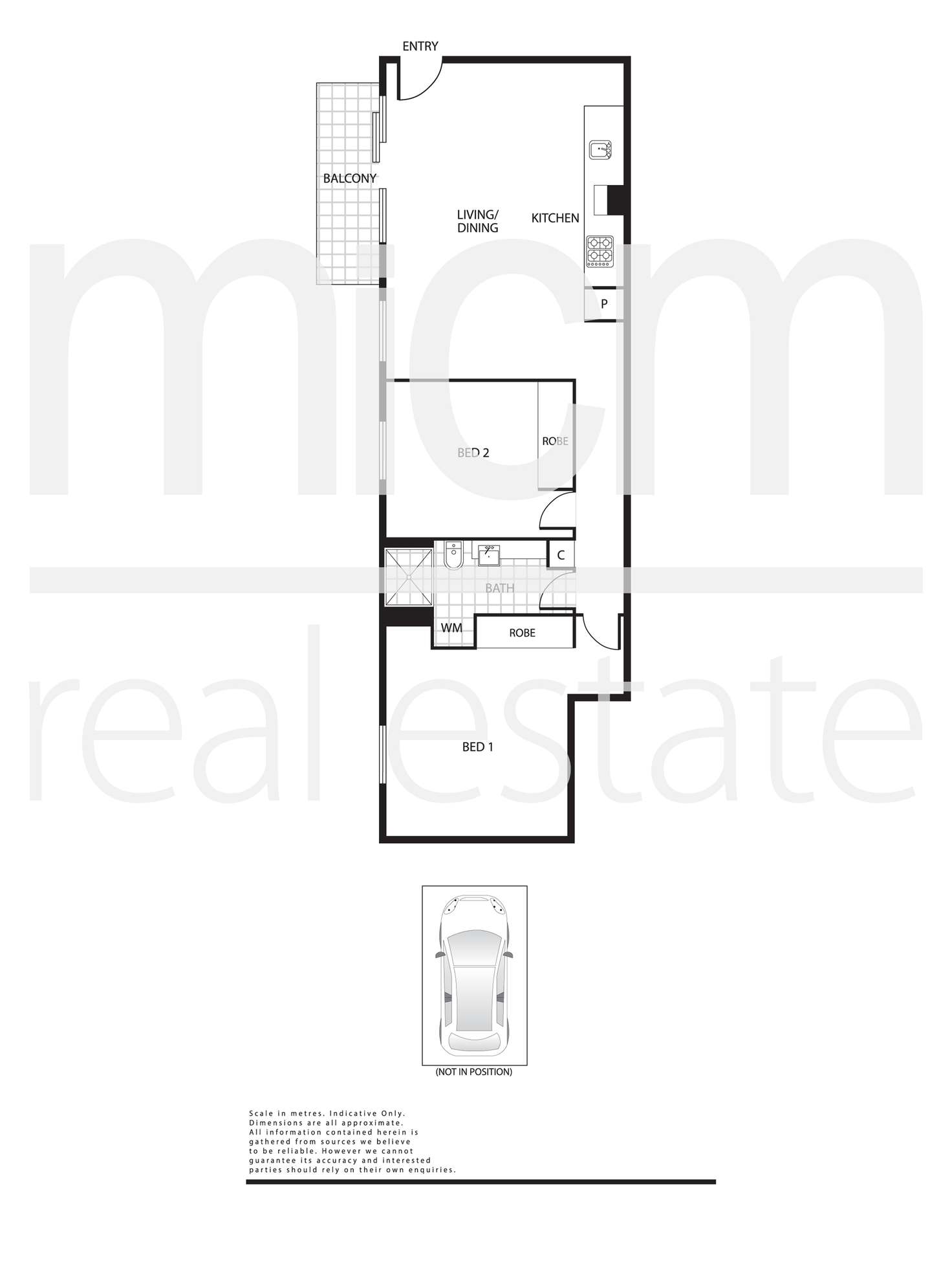 Floorplan of Homely apartment listing, 3/67 Whiteman Street, Southbank VIC 3006