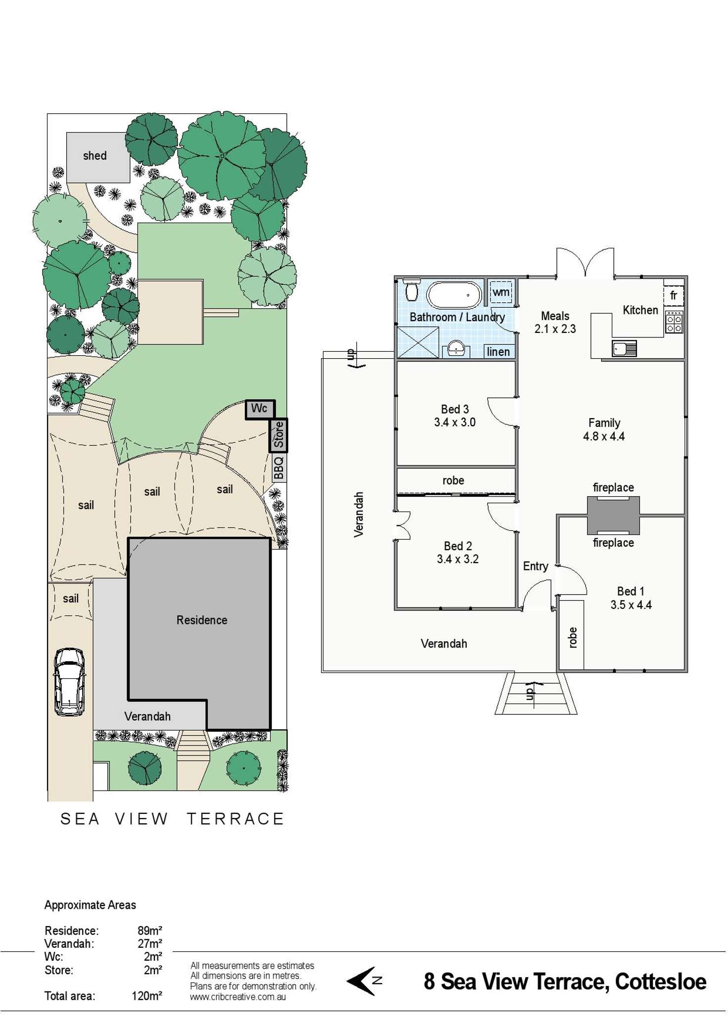 Floorplan of Homely house listing, 8 Sea View Terrace, Cottesloe WA 6011