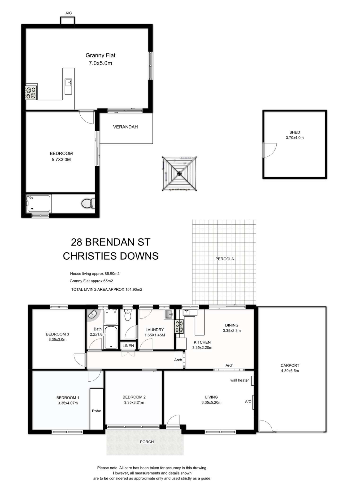 Floorplan of Homely house listing, 28 Brendan Street, Christie Downs SA 5164