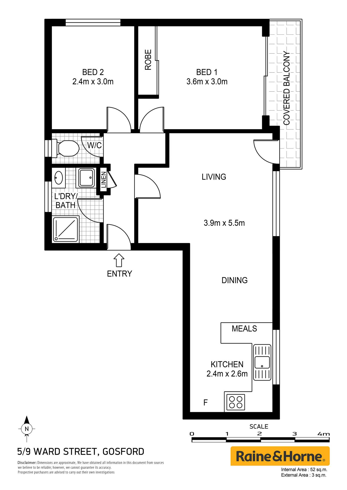 Floorplan of Homely house listing, 5/9 Ward Street, Gosford NSW 2250