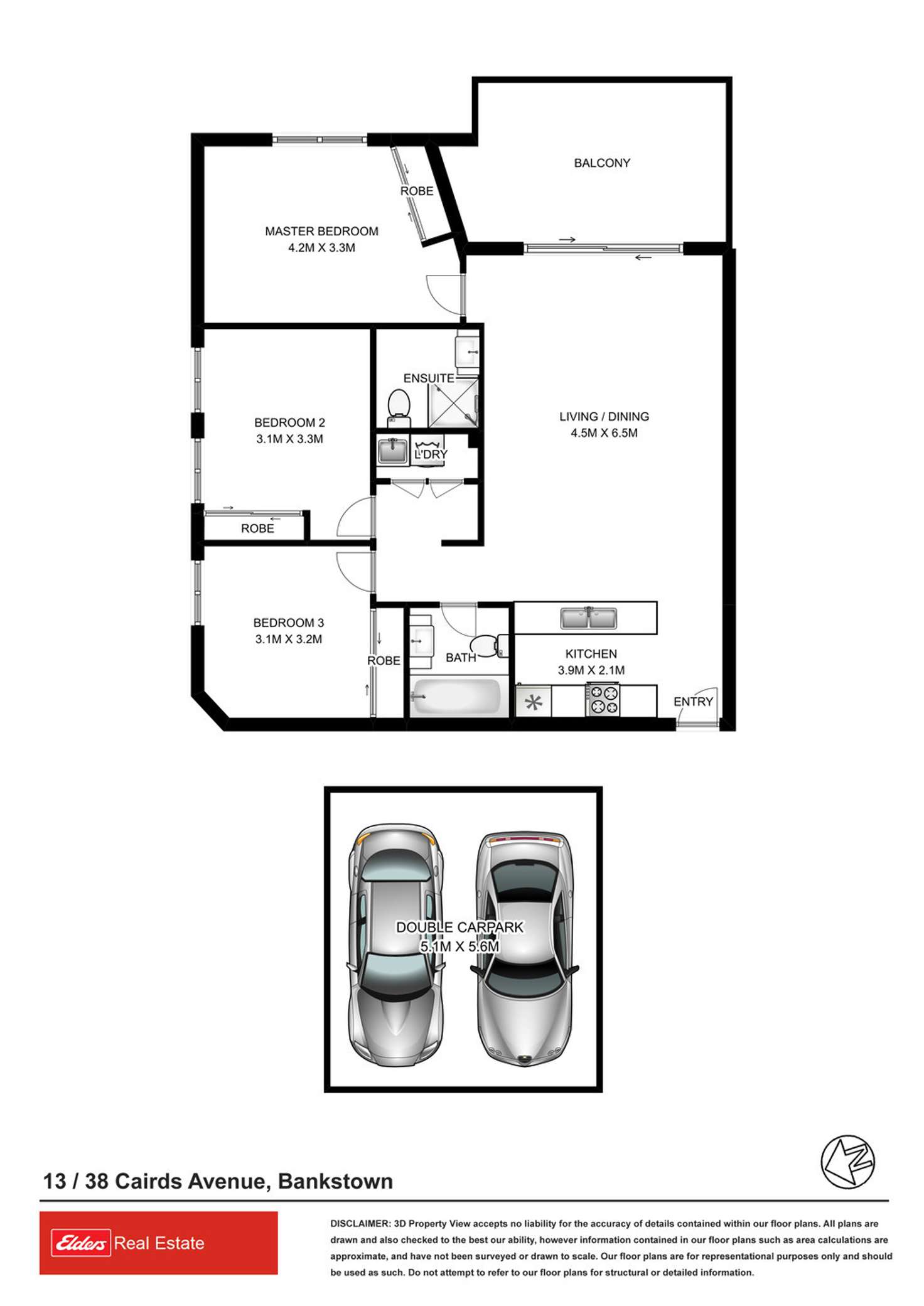Floorplan of Homely unit listing, 13/38 Cairds Avenue, Bankstown NSW 2200