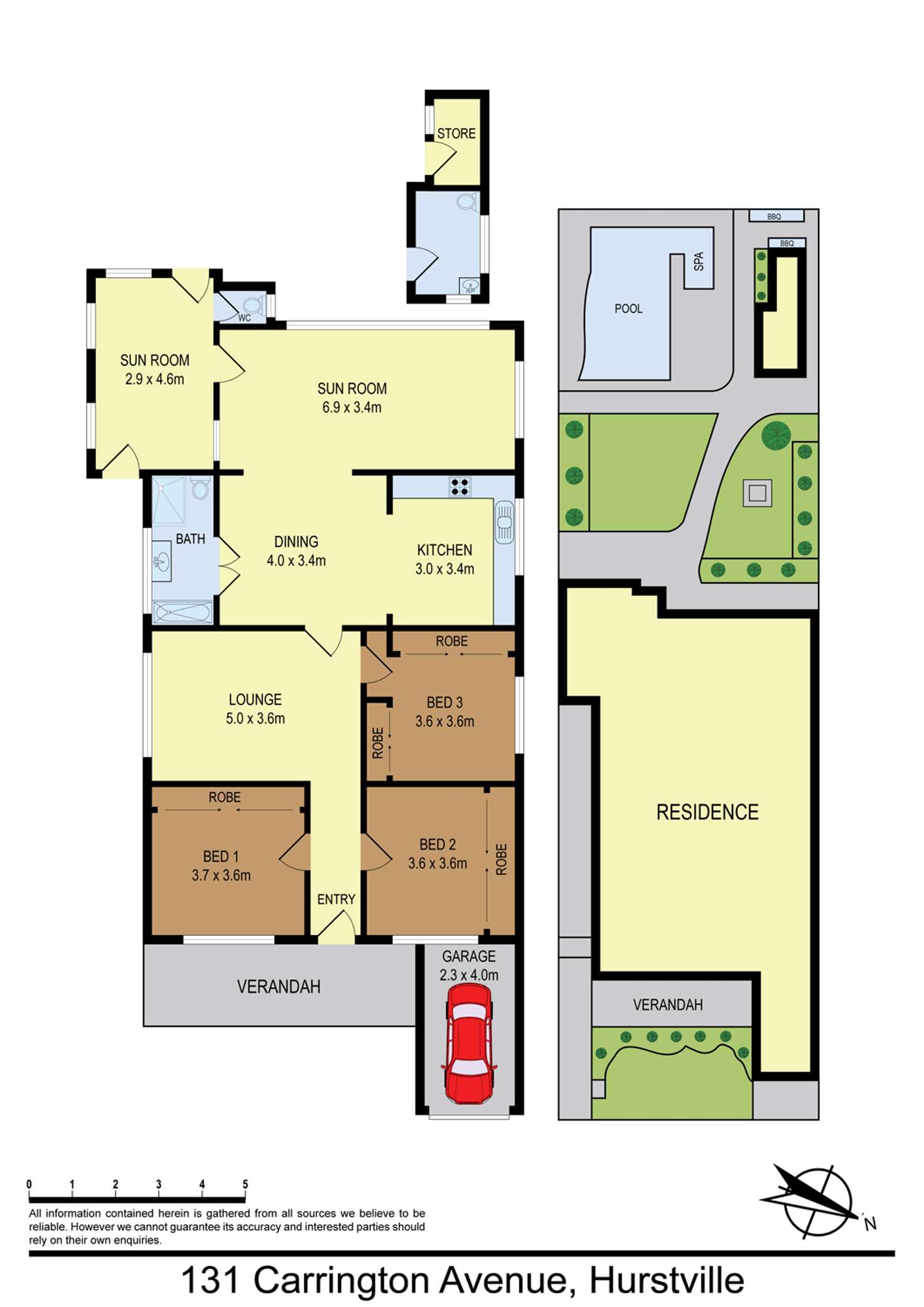 Floorplan of Homely house listing, 131 Carrington Avenue, Hurstville NSW 2220
