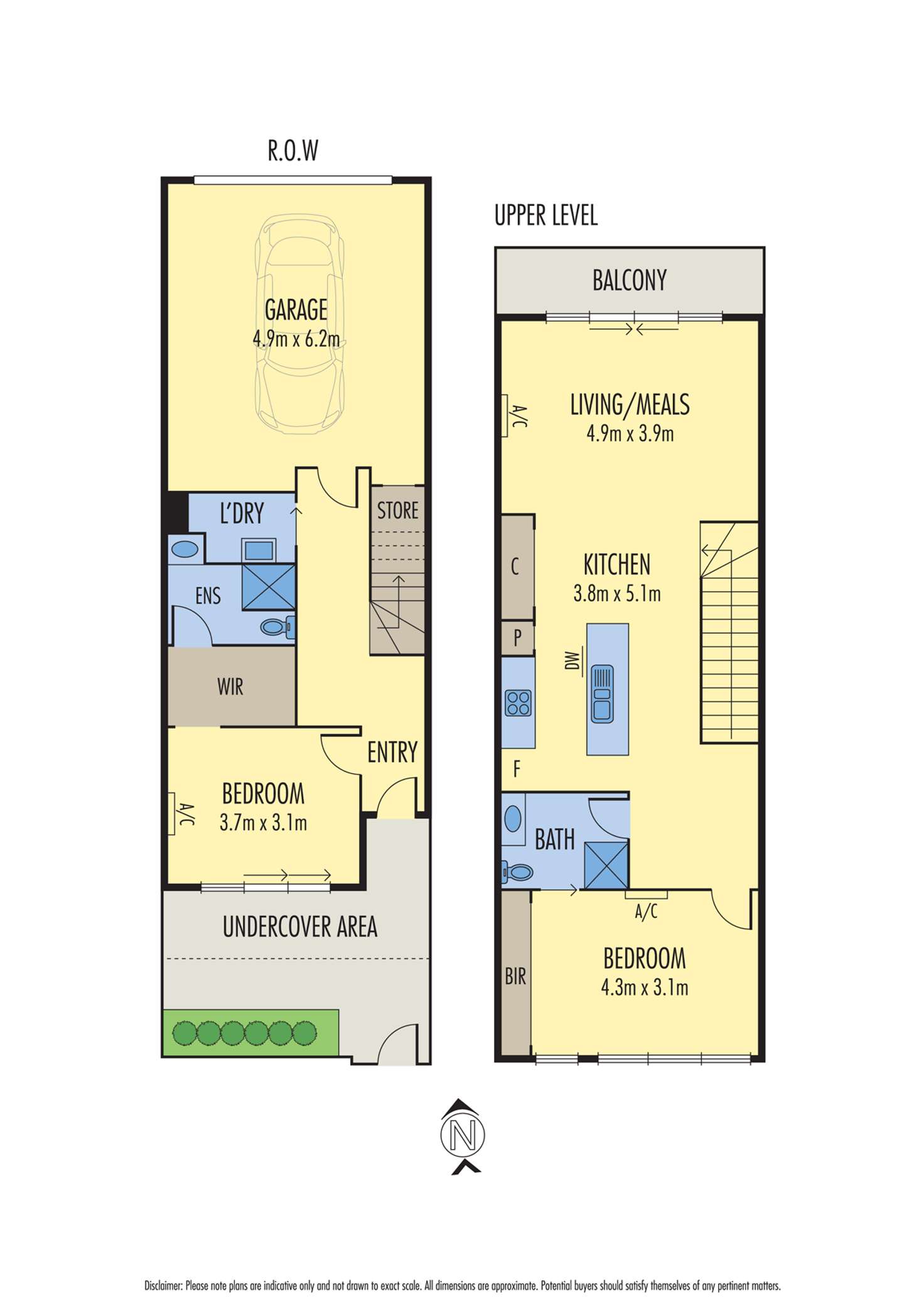 Floorplan of Homely townhouse listing, 11 Quay Boulevard, Werribee South VIC 3030