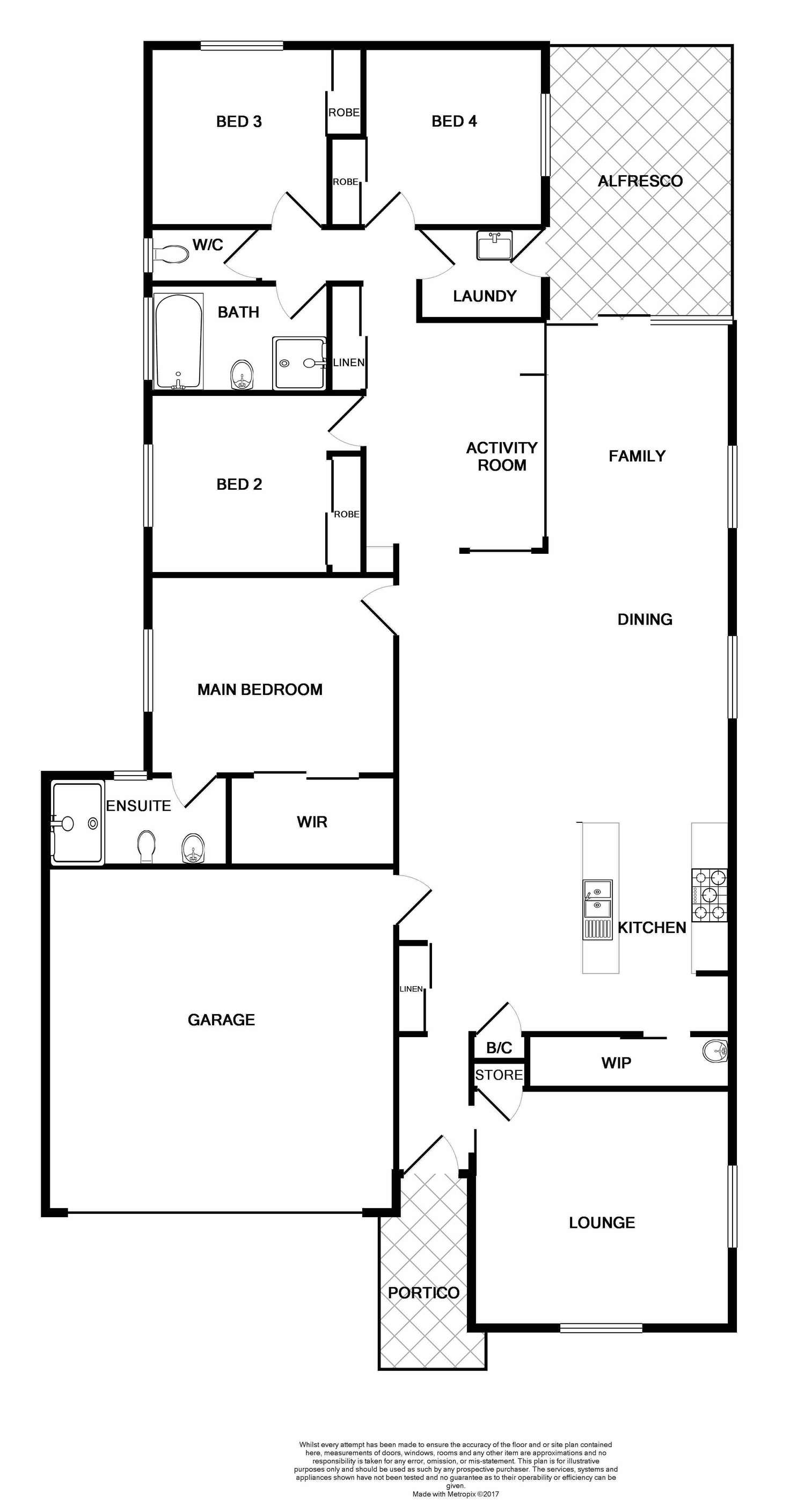 Floorplan of Homely house listing, 11 Hinchinbrook Close, Ashtonfield NSW 2323
