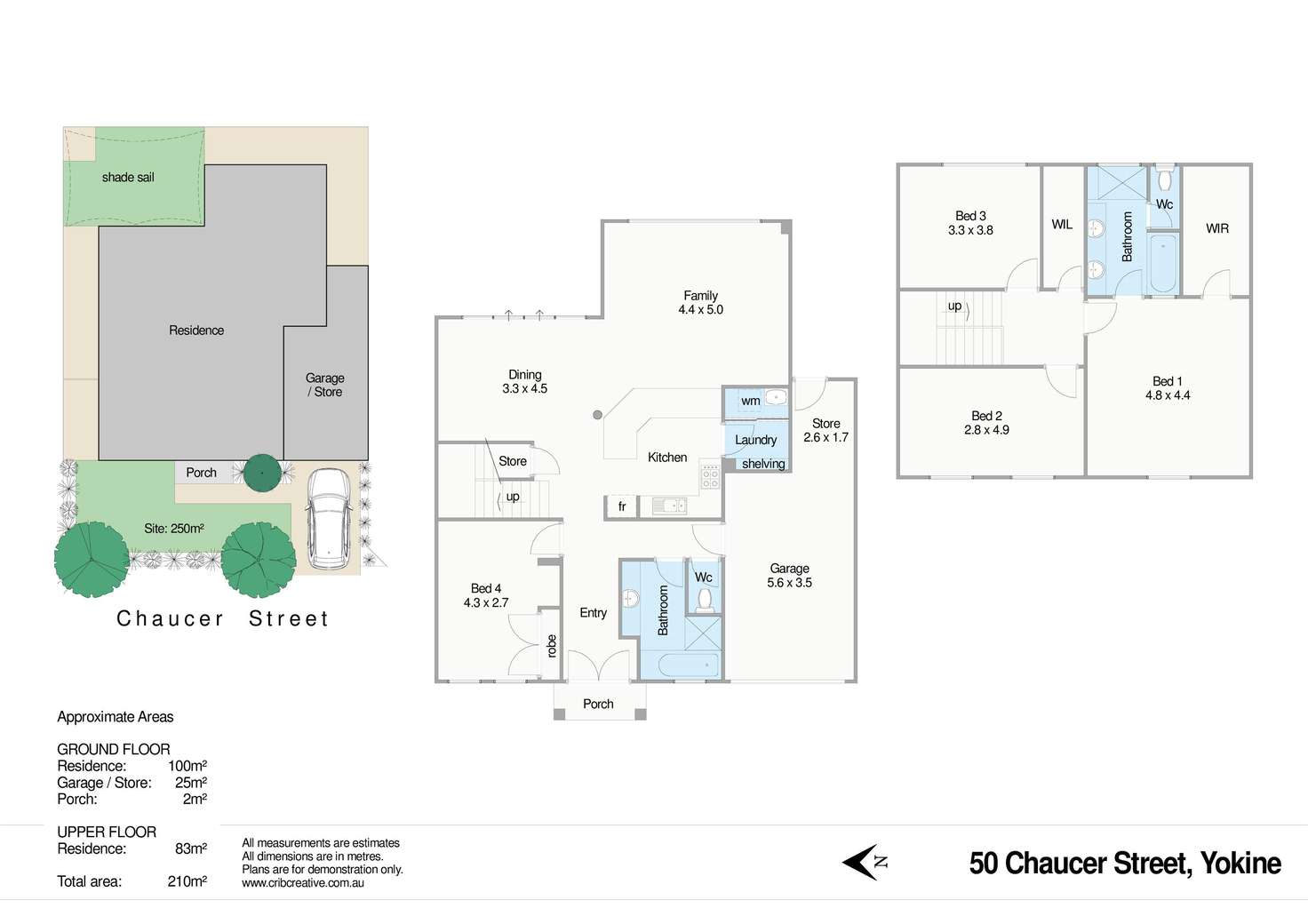 Floorplan of Homely house listing, 50 Chaucer Street, Yokine WA 6060