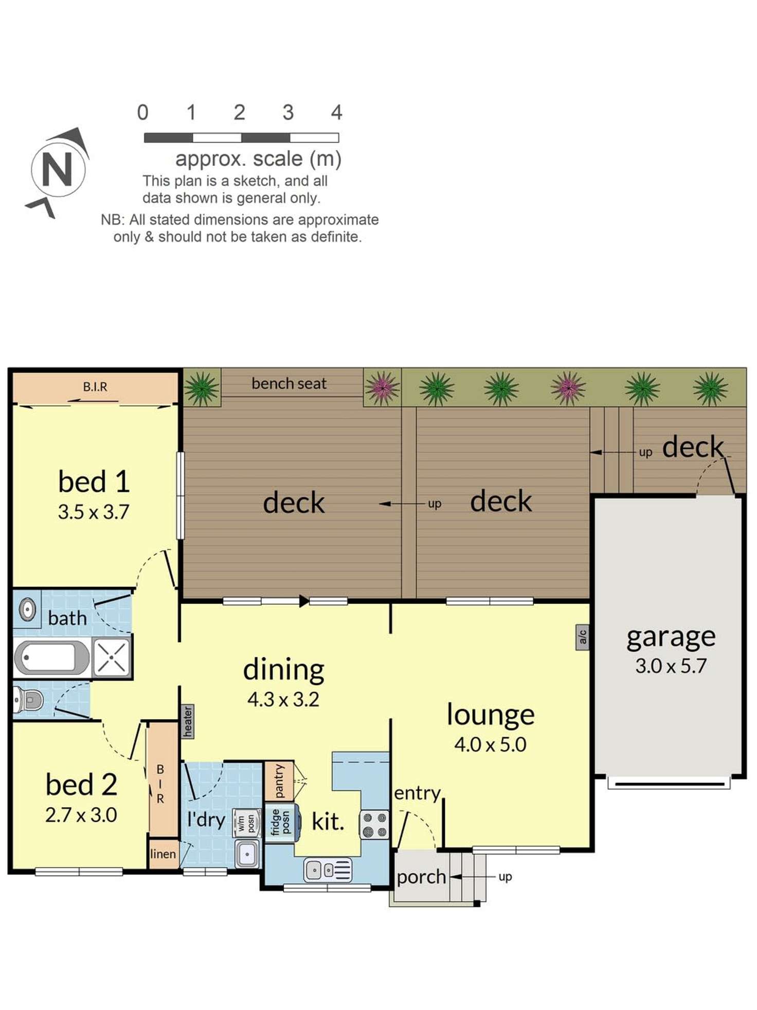 Floorplan of Homely unit listing, 2/383 Station Street, Bonbeach VIC 3196