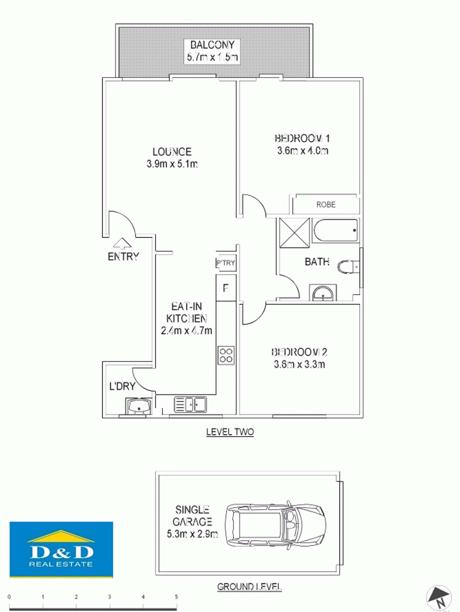 Floorplan of Homely unit listing, Level 2 / 102 O'Connell Street, Parramatta NSW 2150