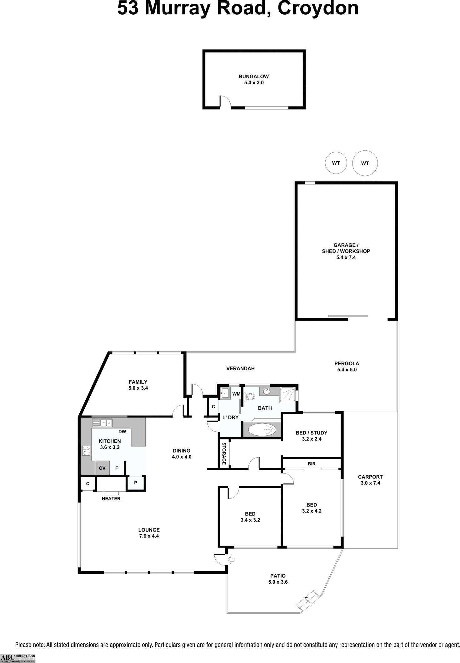 Floorplan of Homely house listing, 53 Murray Road, Croydon VIC 3136