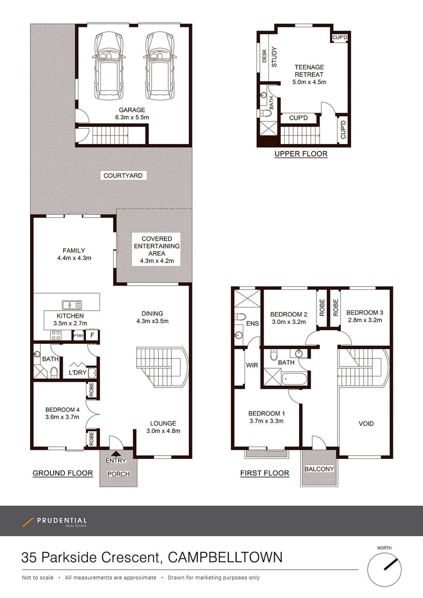 Floorplan of Homely house listing, 35 Parkside Cres, Campbelltown NSW 2560