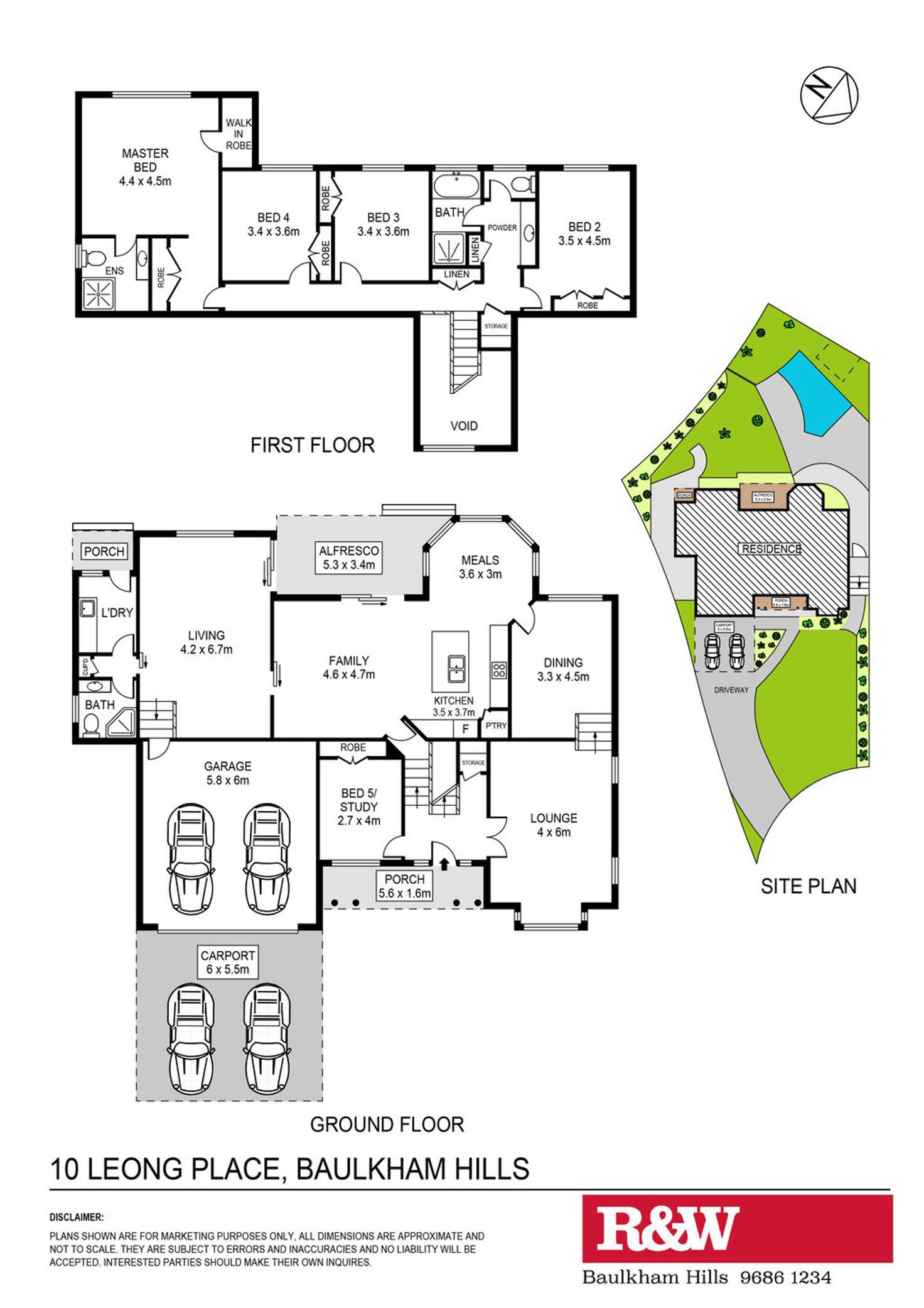 Floorplan of Homely house listing, 10 Leong Place, Baulkham Hills NSW 2153