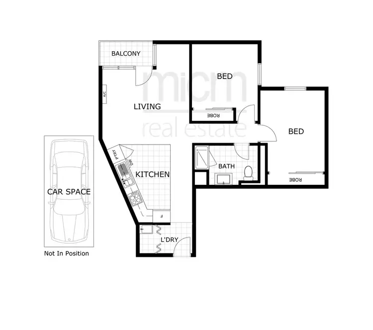 Floorplan of Homely apartment listing, 2809/283 City Road, Southbank VIC 3006
