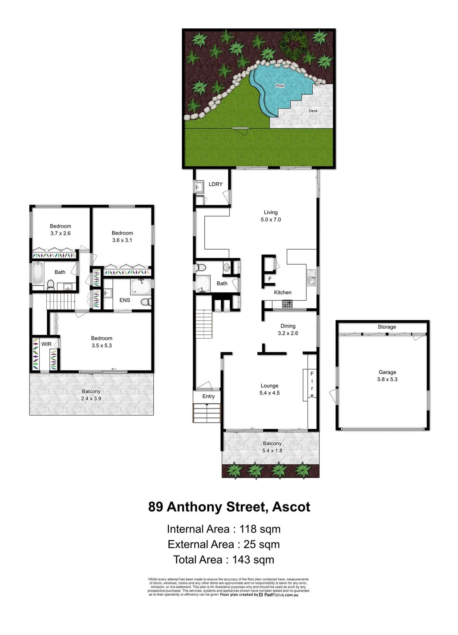 Floorplan of Homely house listing, 89 Anthony St, Ascot QLD 4007