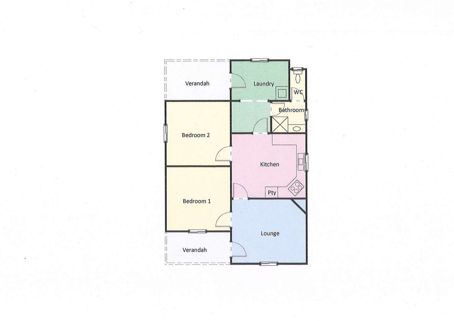 Floorplan of Homely house listing, 156 Moore Street, Ararat VIC 3377