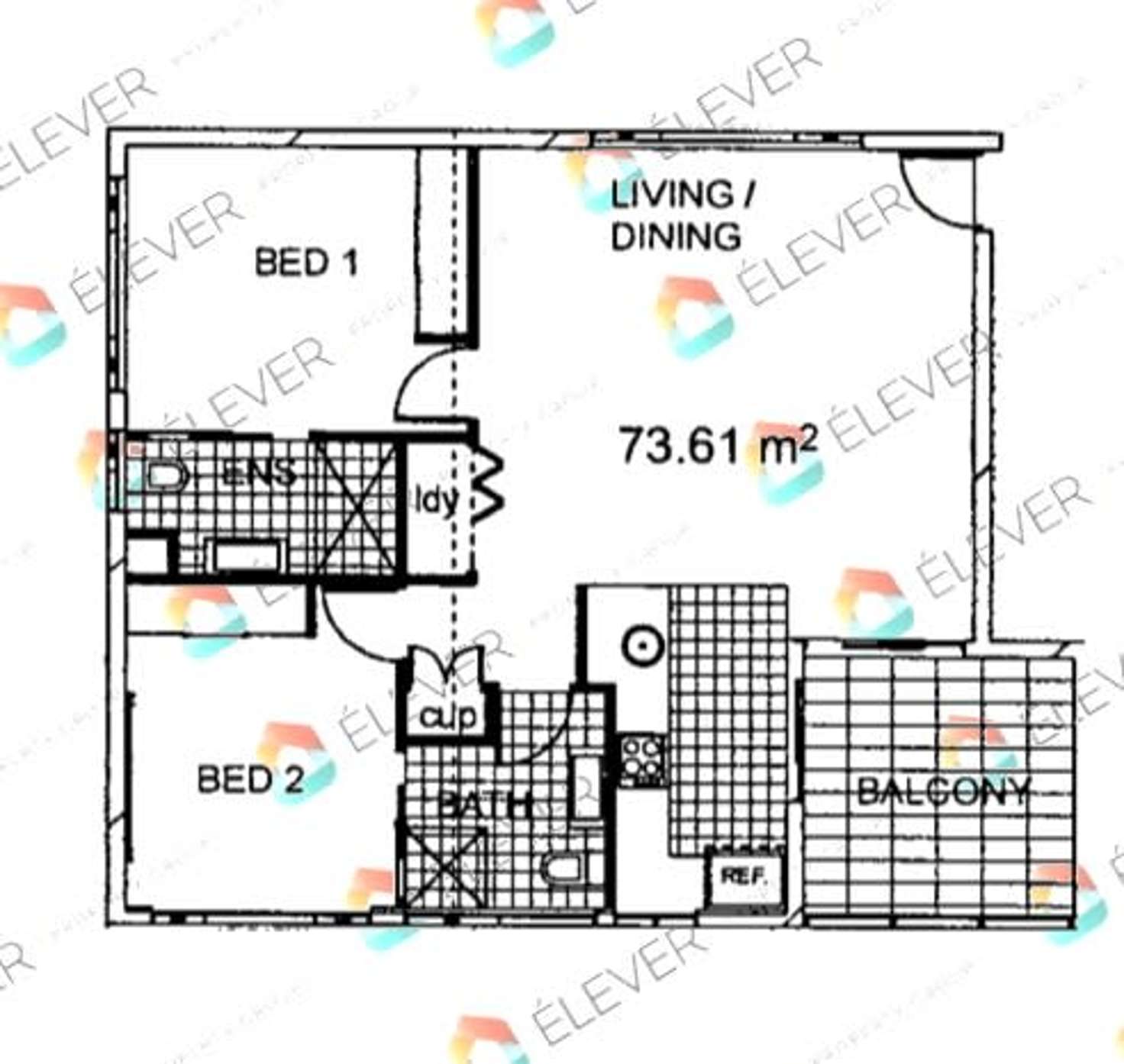 Floorplan of Homely unit listing, 13/703 Hamilton Road, Chermside West QLD 4032