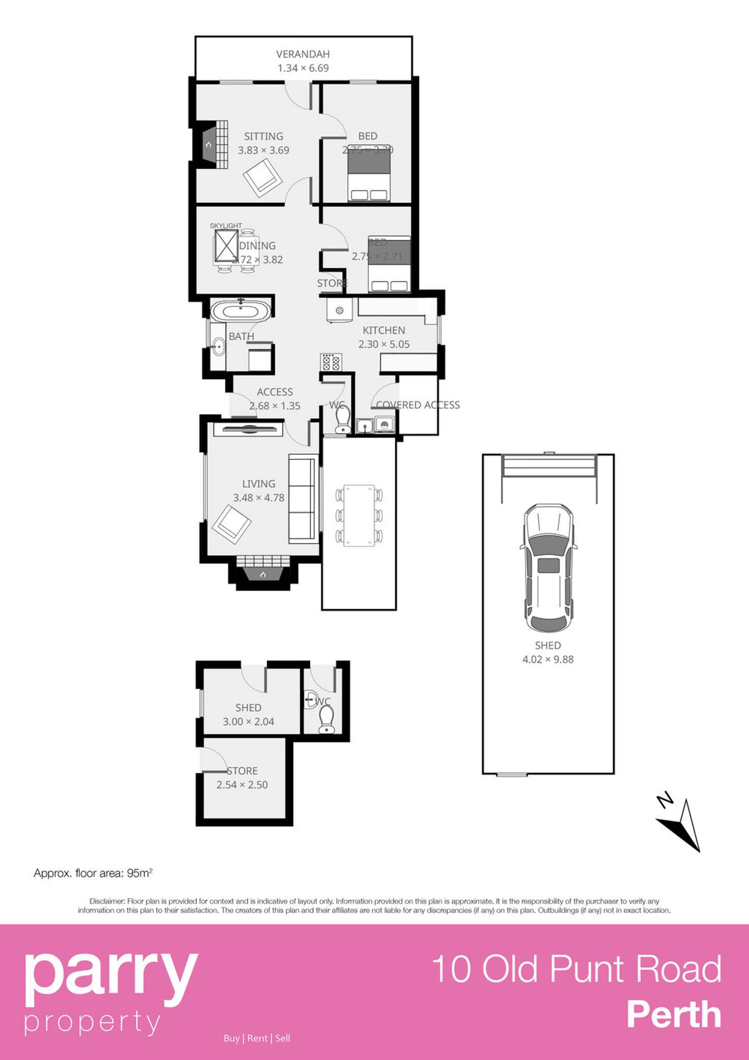 Floorplan of Homely house listing, 10 Old Punt Road, Perth TAS 7300