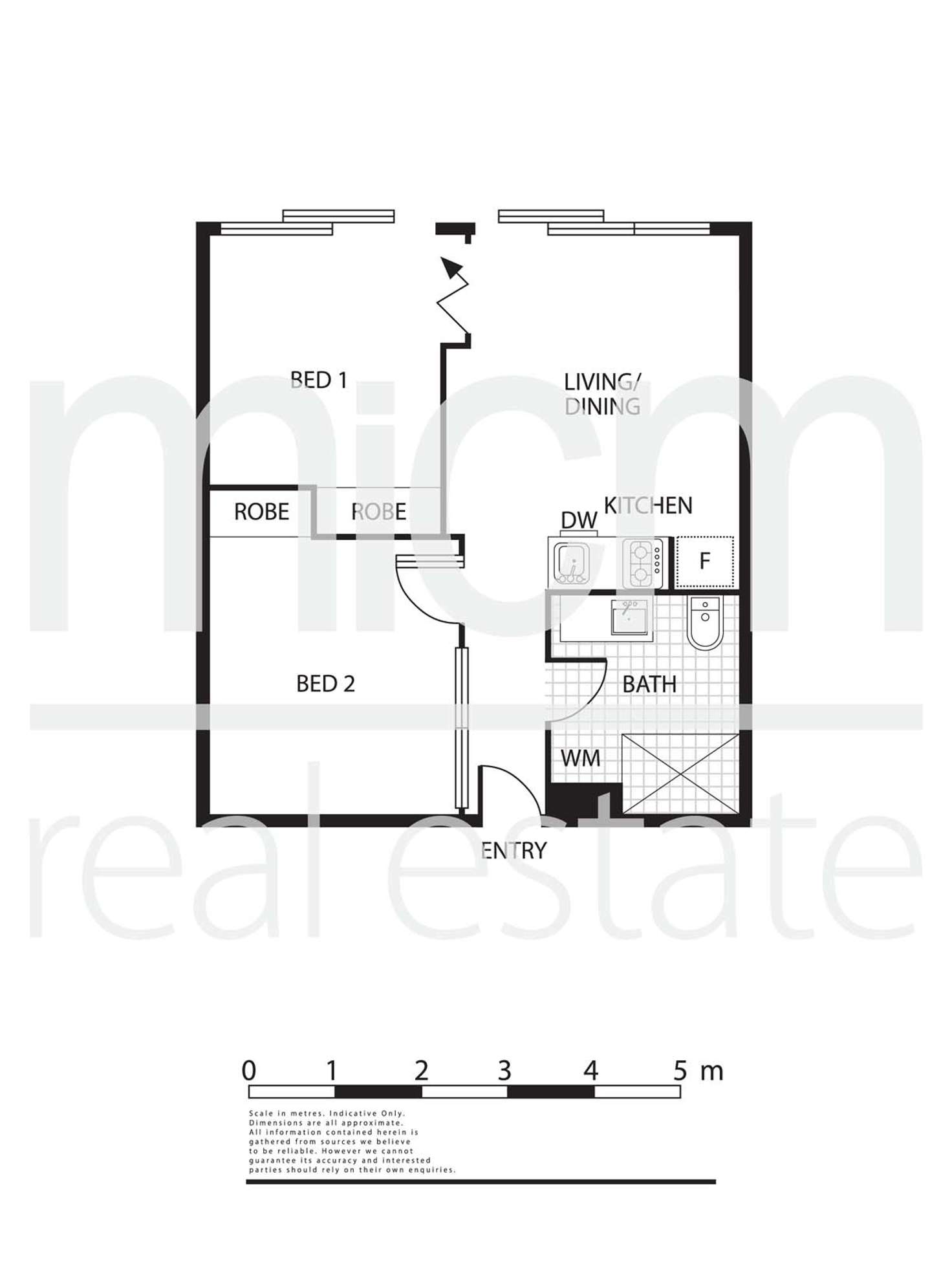 Floorplan of Homely apartment listing, 1807/31 A'beckett Street, Melbourne VIC 3000