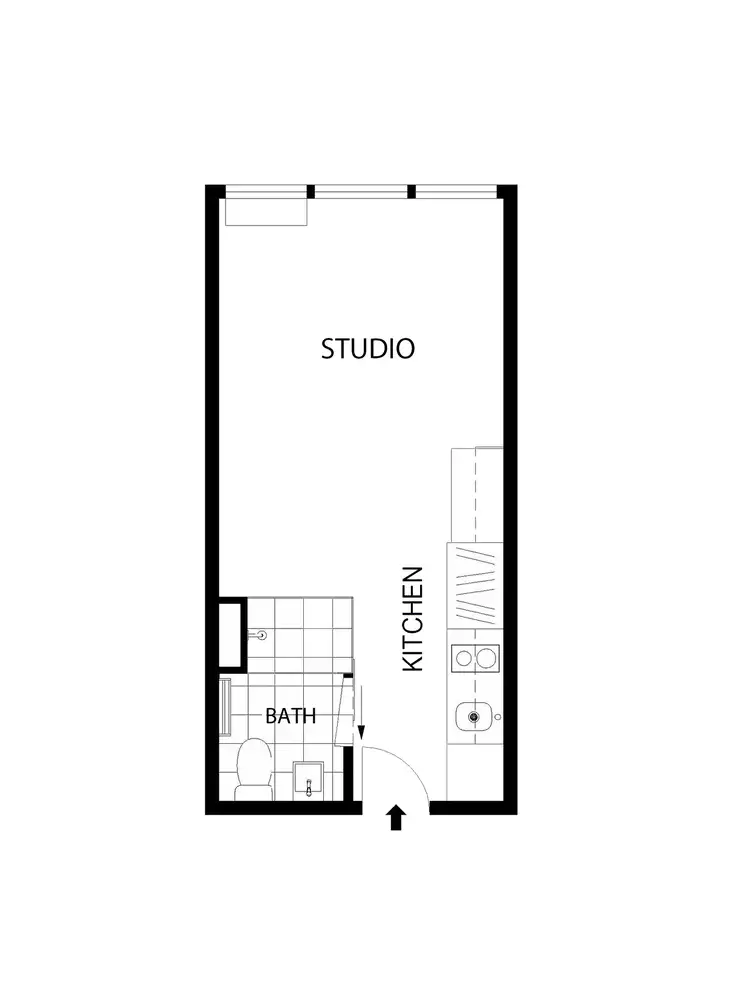 Floorplan of Homely apartment listing, 1202/181 Abeckett Street, Melbourne VIC 3000