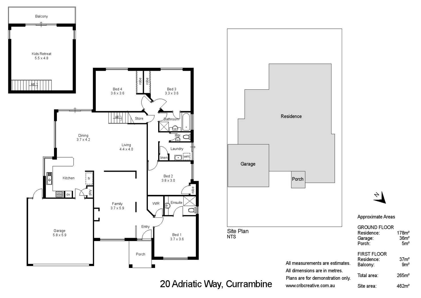 Floorplan of Homely house listing, 20 Adriatic Way, Currambine WA 6028