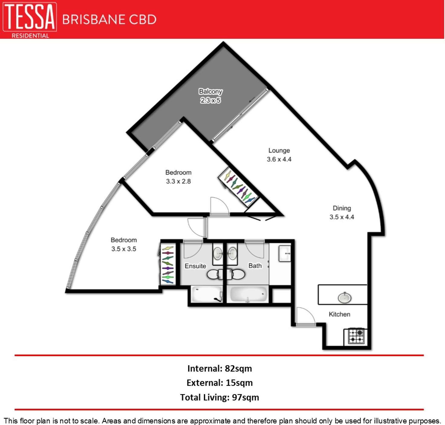 Floorplan of Homely apartment listing, 126/26 Felix Street, Brisbane City QLD 4000