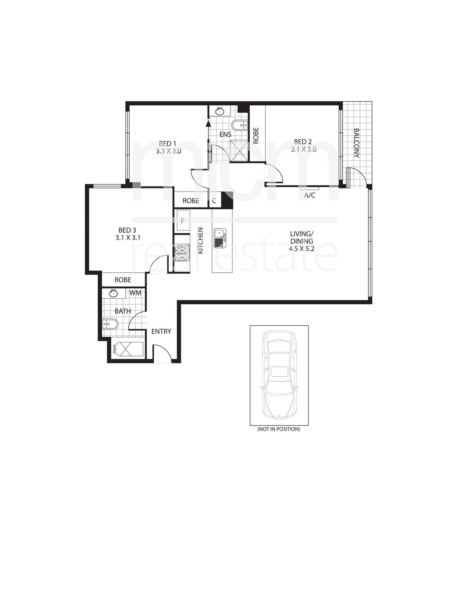 Floorplan of Homely apartment listing, 73/416 St Kilda Road, Melbourne VIC 3004