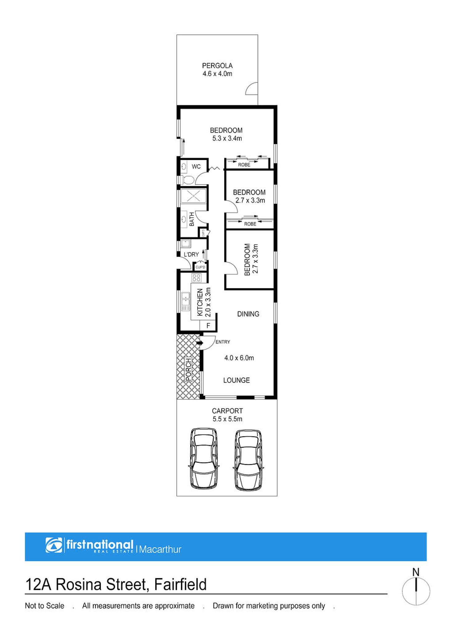 Floorplan of Homely house listing, 12a Rosina Street, Fairfield NSW 2165