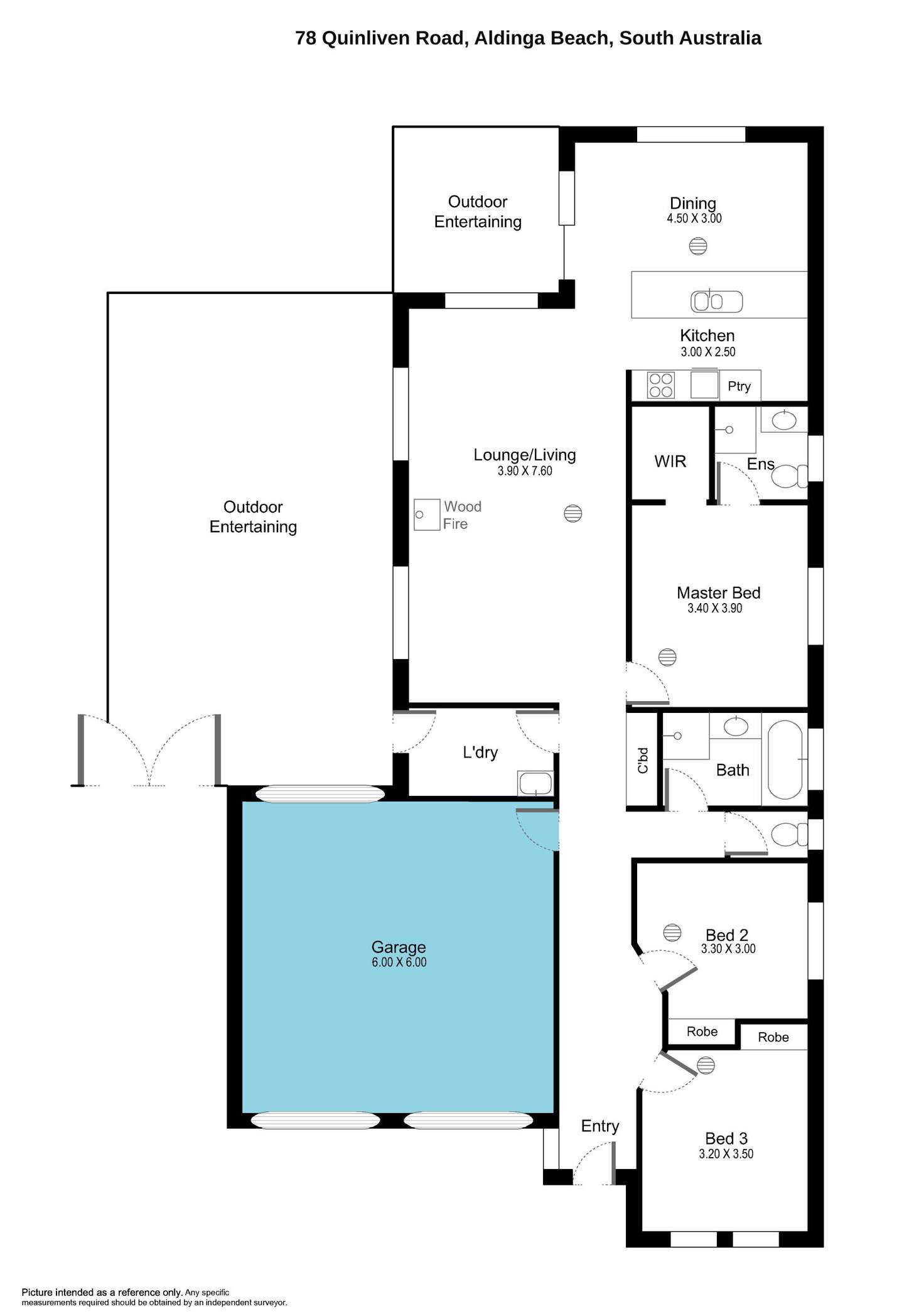 Floorplan of Homely house listing, 78 Quinliven Road, Aldinga Beach SA 5173