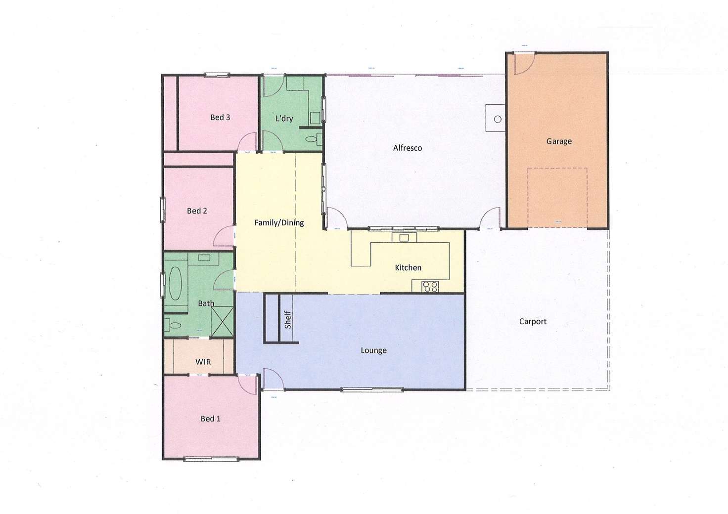 Floorplan of Homely house listing, 46 Churchill Avenue, Ararat VIC 3377