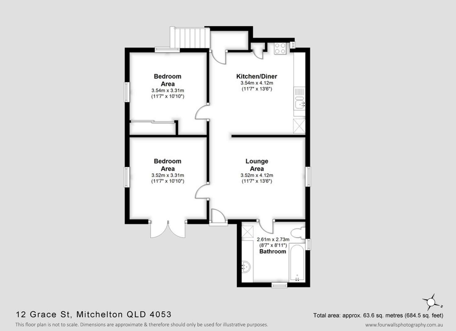 Floorplan of Homely house listing, 12 Grace Street, Mitchelton QLD 4053