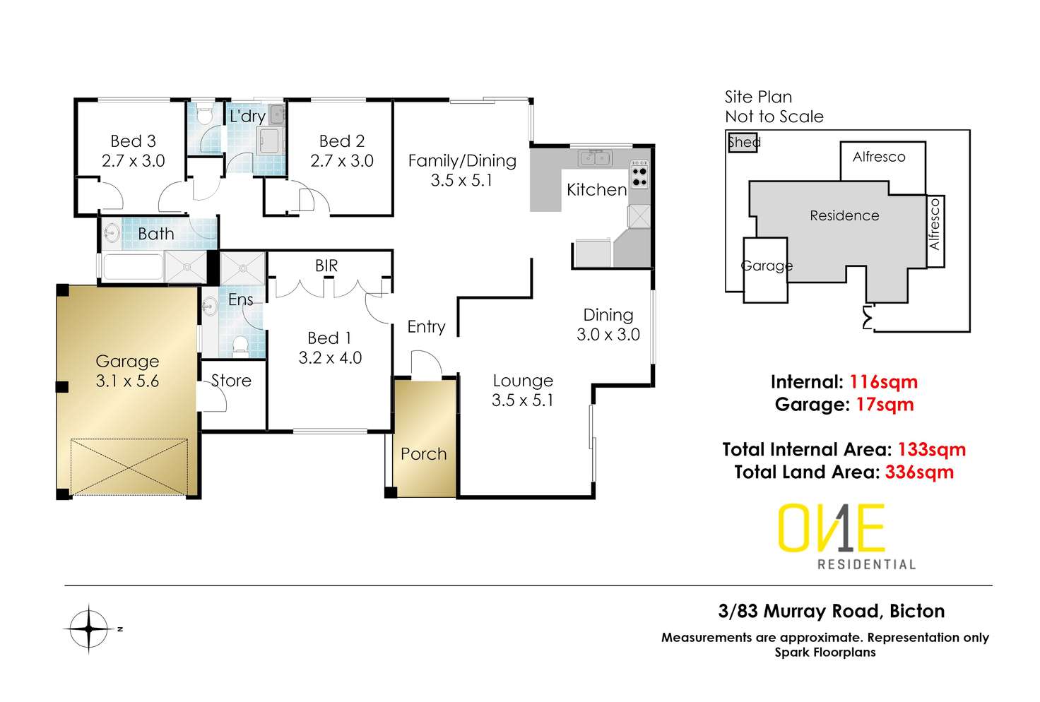 Floorplan of Homely house listing, 3/83 Murray Road, Bicton WA 6157