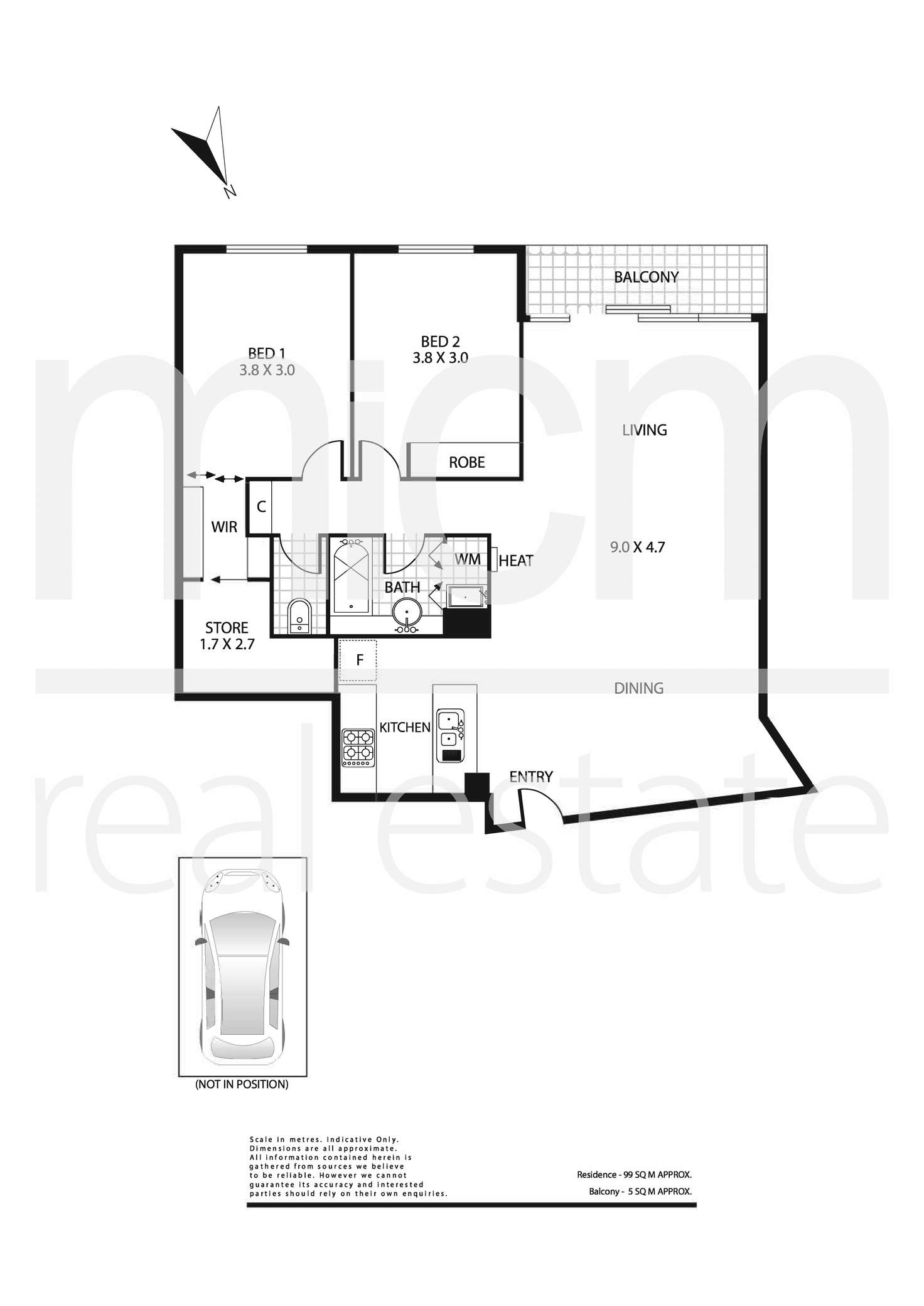 Floorplan of Homely apartment listing, 345/299 Spring Street, Melbourne VIC 3000